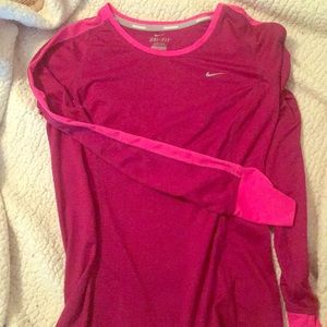 Nike long sleeve dri fit running top